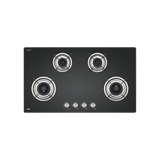 HBR 904 A 4 Burner Built-In Hob with Brass Burners, Auto Ignition & Tempered Glass