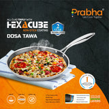 Tri-ply Hexa Cube Dosa Tawa – 28cm