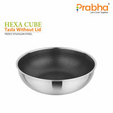 Tri-ply Hexa Cube Tasla Without Lid – 3.5L, 26cm
