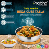 Tri-ply Hexa Cube Tasla Without Lid – 3.5L, 26cm