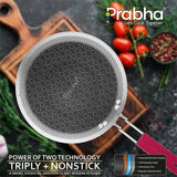 Tri-ply Hexa Cube Plus Roti Tawa – 24cm