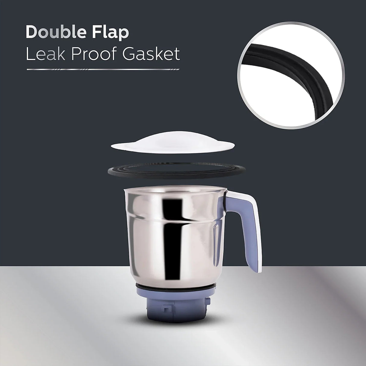 750W Mixer Grinder with 4 Jars & Leakproof Pulp Extractor | HL7701/01 - Powerful Juicing and Grinding for Hard Fruits