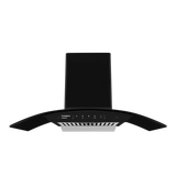 CHD-IMC90BFA-MBL-Curved Wall Mounted Chimney IntelliMotion 90 cm