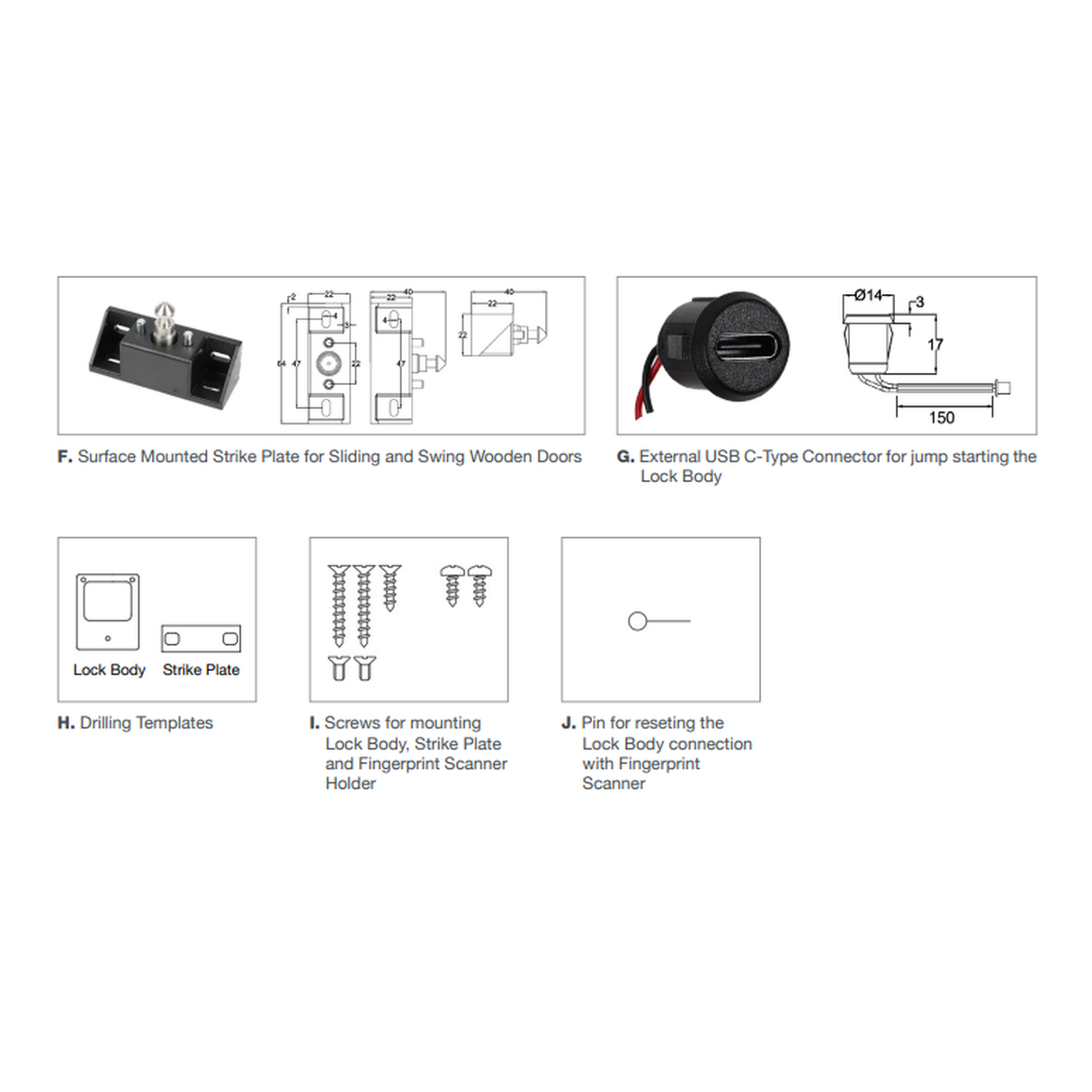 Kabi-Flow Digital Furniture Lock Kit 231.98.633