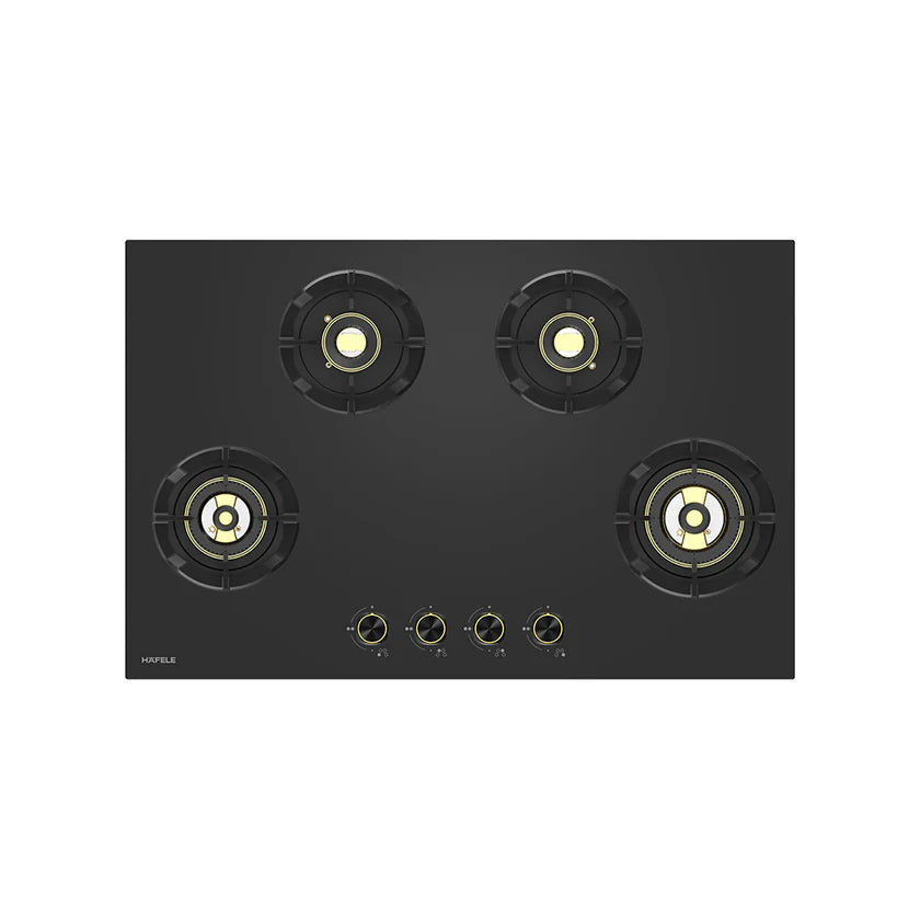 Augusta 480 80cm Built In Hob with 4 Full Brass Burners, Electric Auto Ignition & Flame Failure Safety – 538.61.264