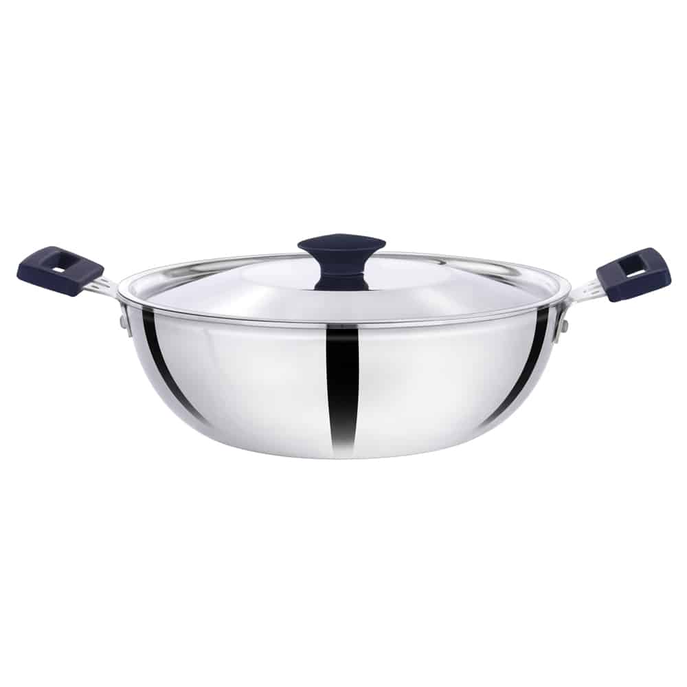 Premier Elite 3-PLY Stainless Steel Kadai 26cm