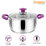 Ib Marina Casserole With Glass Lid 2Pcs Set (1100ML + 1500ML)