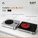 TIR36 Infrared Induction Cooktop with 3 Presets, 2200W Power & Touch + Knob Control