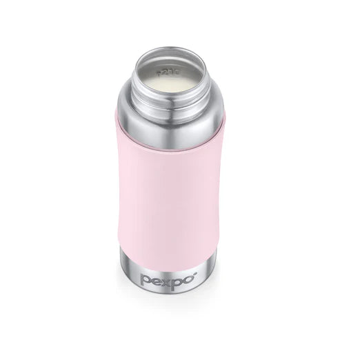 Pexpo Jack & Jill Stainless Steel Feeding Baby Bottle 250 ML Silver Blue