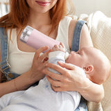 Pexpo Jack & Jill Stainless Steel Feeding Baby Bottle 250 ML Silver Blue