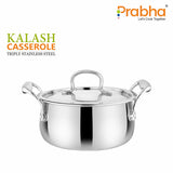 Prima Triply Kalash Casserole With Lid – 4.2L, 24cm