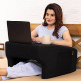 Ultimate Lap Desk Pillow for Laptops Up to 17 Inches with Mouse-Friendly Surface & Utility Pockets