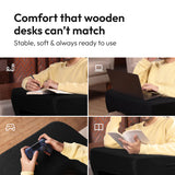 Ultimate Lap Desk Pillow for Laptops Up to 17 Inches with Mouse-Friendly Surface & Utility Pockets