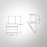 LYNN 60 DC Wall Mounted Chimney – Filterless Auto Clean, 1600 m³/h Airflow, Black Glass Finish