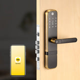 Zuri Smart Lock (Antique Bronze) with YWLOL Digital Wardrobe Lock