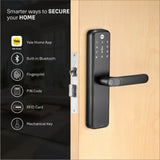 Zuri S (Black) Smart Lock with 5 way unlocking