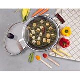 Triply Kadai with Glass Lid – 26 cm