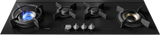 HG8144BGB1 Gas Hob Black Glass 538.60.786