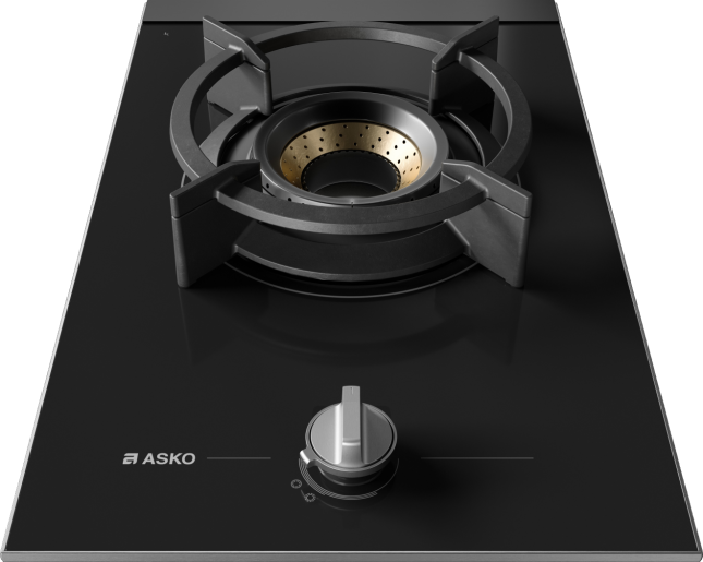 HG8313BGB1 1 Burner Gas Hob 33cm Black Glass 538.60.773