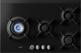 HG8843BGB1 4 Burner Gas Hob 80cm Black Glass 538.60.788