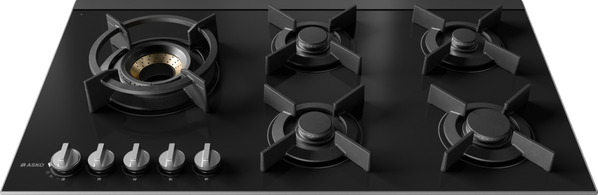 HG8953BGB1 5 Burner Gas Hob 90cm Black Glass 538.60.789