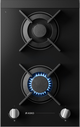 HG8320BGB1 2 Burner Gas Hob 33cm Black Glass 538.60.763