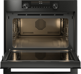 OM8487B Built-In Solo Microwave Oven Black Stainless Steel 538.60.250