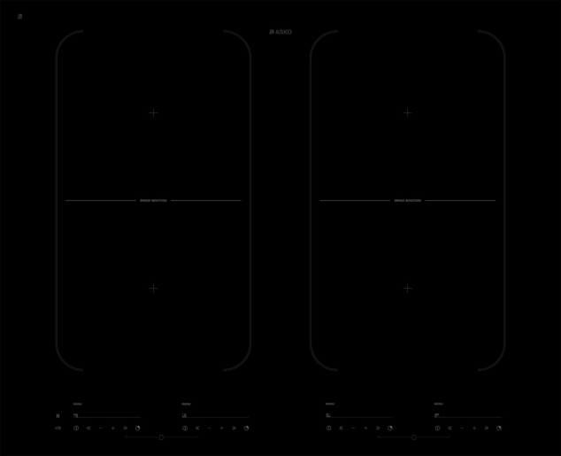 HI1655G 4 Zone Induction Hob 64cm Easy Dial 538.60.566