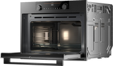 OM8487B Built-In Solo Microwave Oven Black Stainless Steel 538.60.250