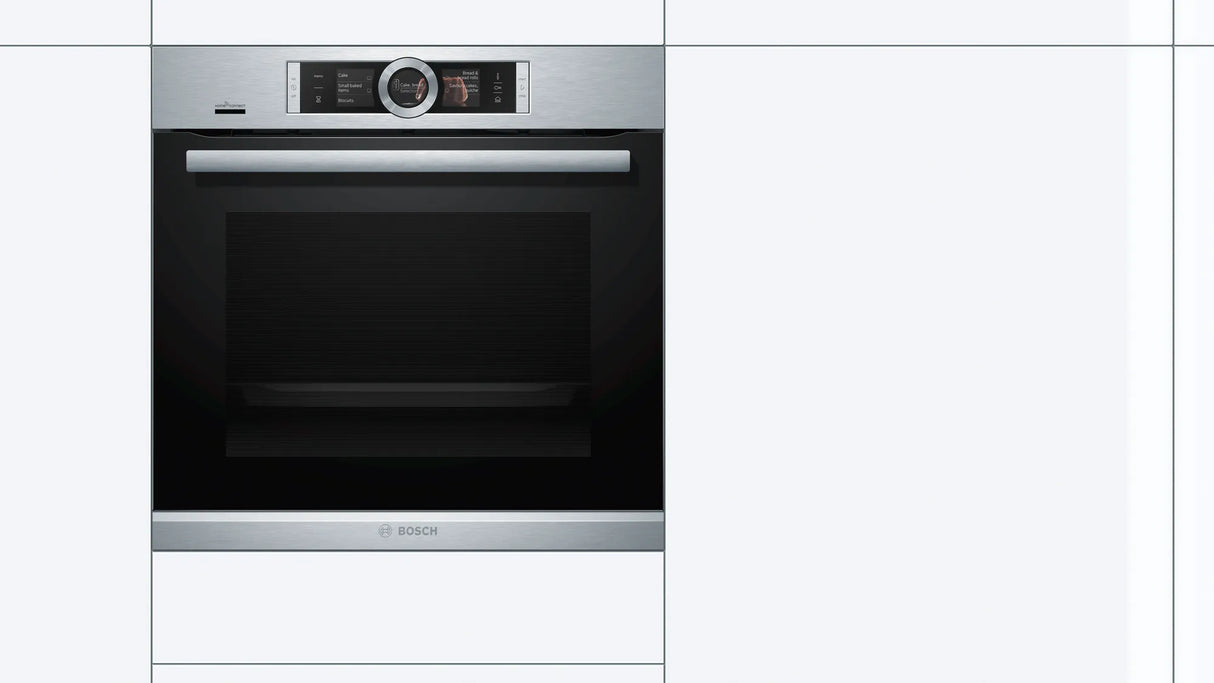 Series 8 Built-in oven with added steam function Stainless steel HRG6769S6