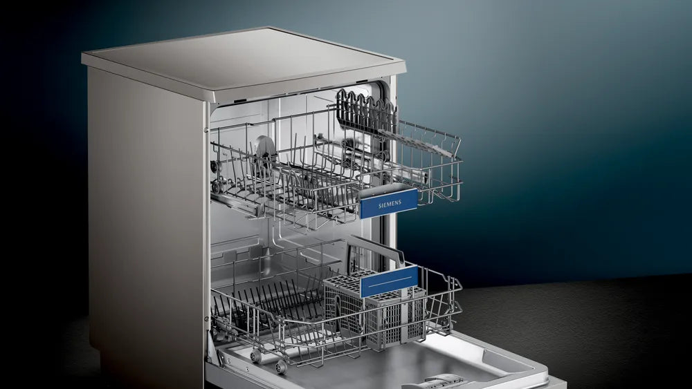 IQ500 13 Place Settings Free-Standing Dishwasher 60 cm Brushed Steel Anti-Fingerprint SN256I01GI