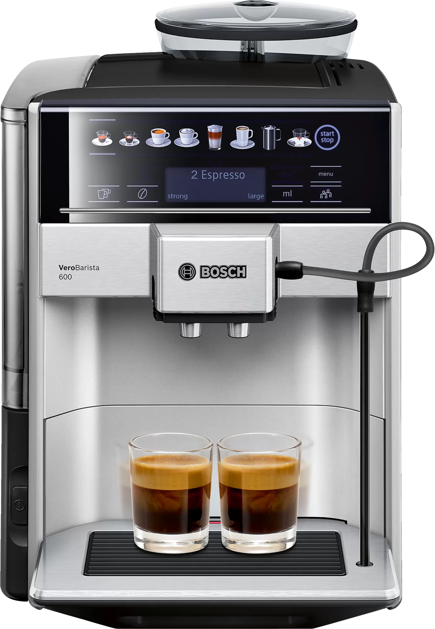 Series 6 Fully automatic coffee machine Vero Barista 600 Silver, Removable water tank-TIS65621IN