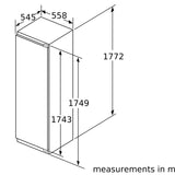 iQ700 KI81FHD30I Built-in Fridge 289L – 177.2 cm, Soft Close Hinge, hyperFresh, Home Connect