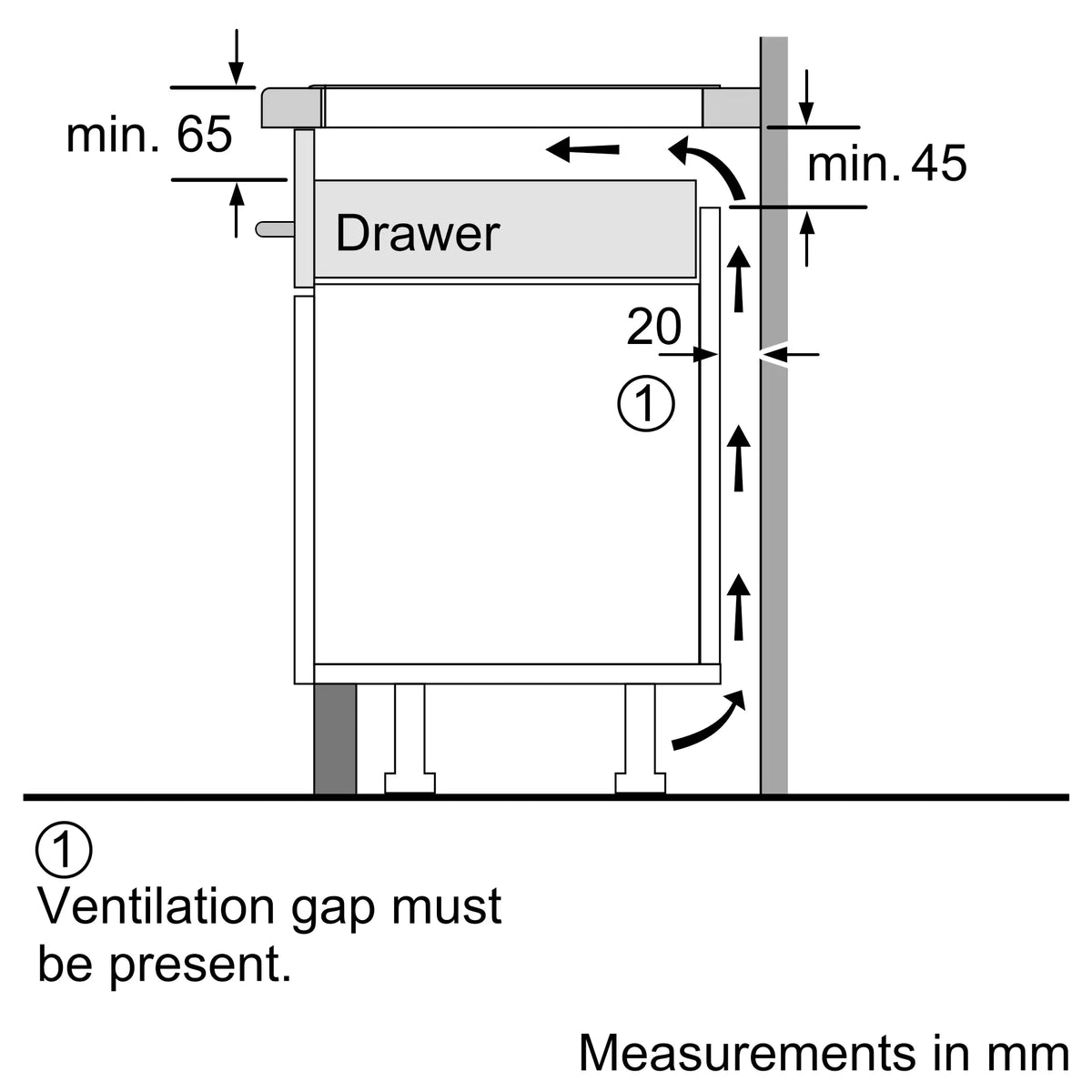 Series 4 Induction hob 60 cm surface mount without frame PIE63KBB5E
