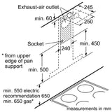 iQ500 wall-mounted cooker hood 60 cm Stainless steel LC67BCP50I