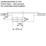 iQ700 Induction hob with integrated ventilation system 80 cm surface mount with frame EX875LX67E