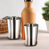 Milano Stainless Steel Glass Set of 6