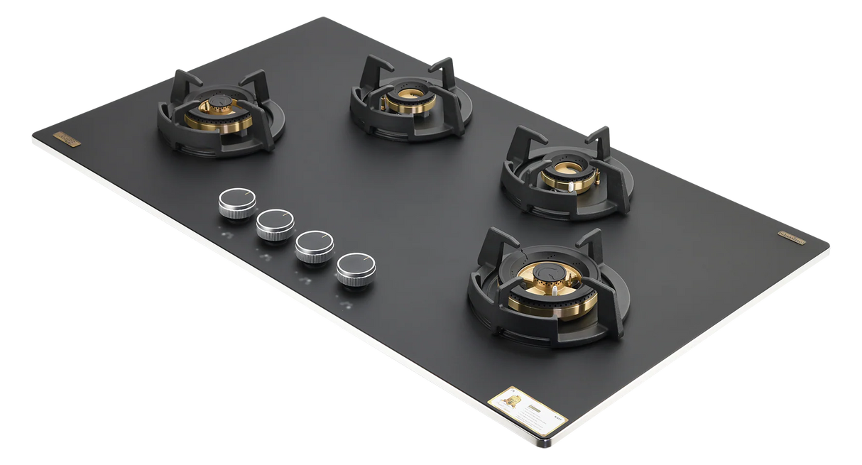 MSM 94 DF Built In Hob 90 cm Frosted Black Glass with Concealed Burners