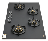 MSM 94 DF Built In Hob 90 cm Frosted Black Glass with Concealed Burners