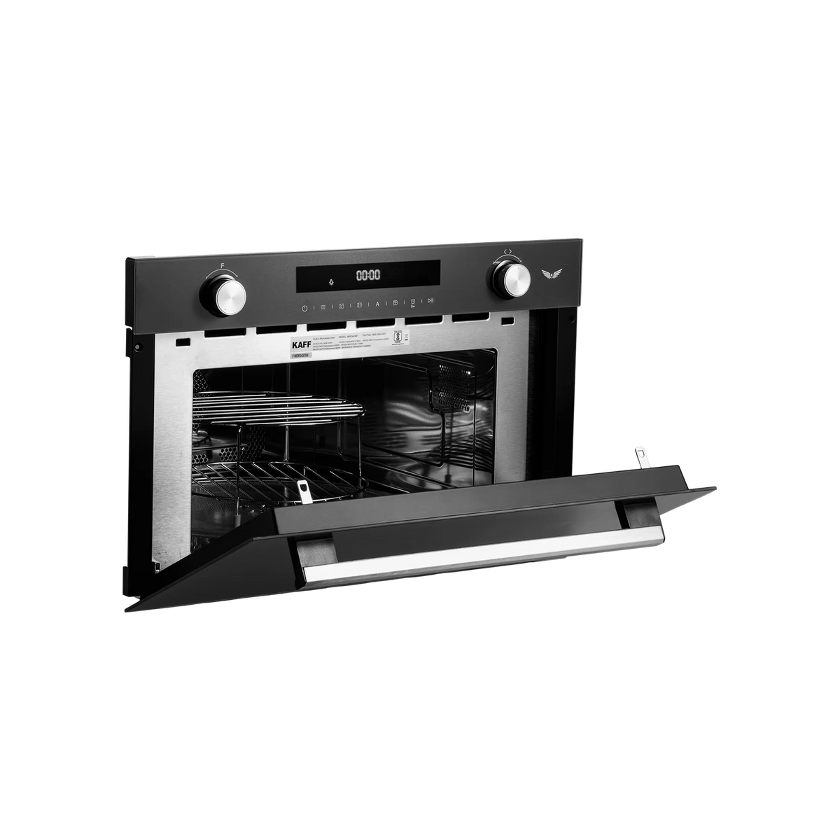 MW 34 G6F B Built-in Microwave Oven – 34L, Convection + Grill + Microwave Combo, Touch & Pop-up Knob, Black Glass Finish