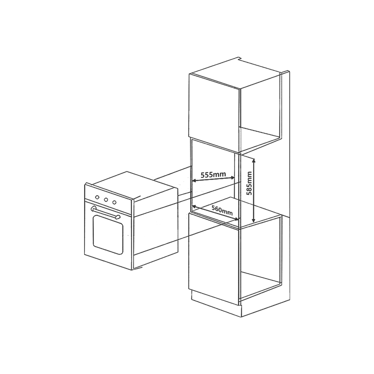 MZ OV6 TN - Built-in Oven with Black Glass and Child Safety Lock