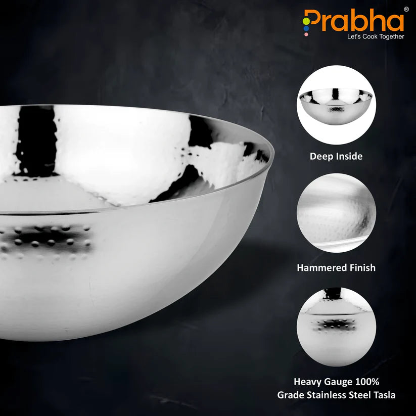 Magnum Capsule Bottom Hammered Tasla Without Lid – 1.3L, 20cm