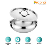 Magnum Flat Bottom Hammered Tasla Without Lid – 3.4L, 26cm