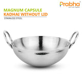 Magnum Capsule Bottom Hammered Kadhai Without Lid – 3.4L, 28cm
