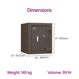 Matrix 1814 (50L) V6 KL Home Locker – Coffee Brown