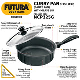 Hawkins Saute Pan 3.25 L with Stainless Steel Lid NCP325S