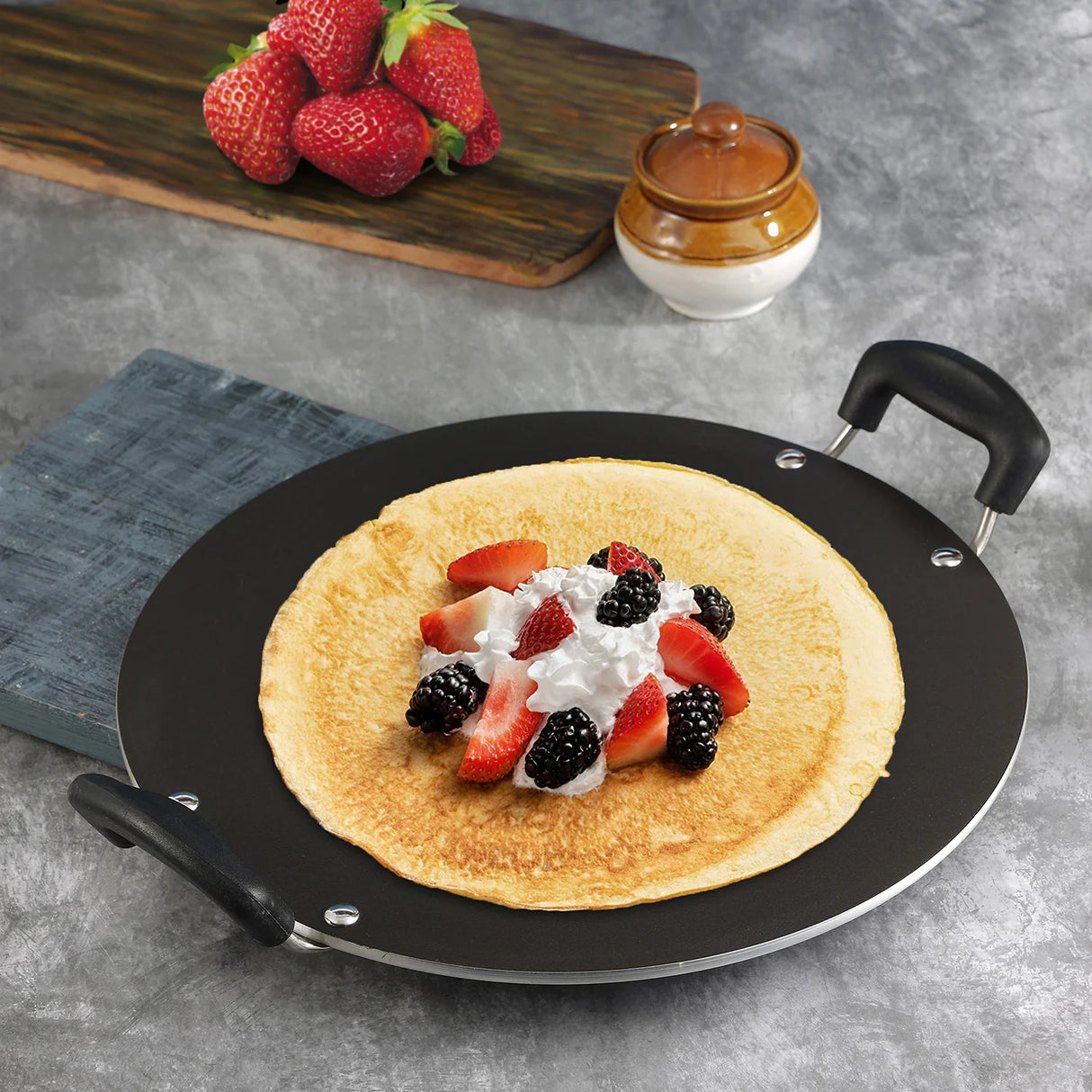 Zest Aluminium Non Stick Pathri Square Tawa - 31.5 cm