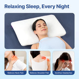 Ultimate Deep Sleep Pillow 4 Inch with Gel Cloud Memory Foam for Neck & Shoulder Support