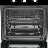 FBIO 80L 5F BK Built-In Electric Oven with 5 Cooking Functions & Black Glass Finish