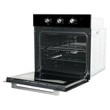 FBIO 80L 5F BK Built-In Electric Oven with 5 Cooking Functions & Black Glass Finish